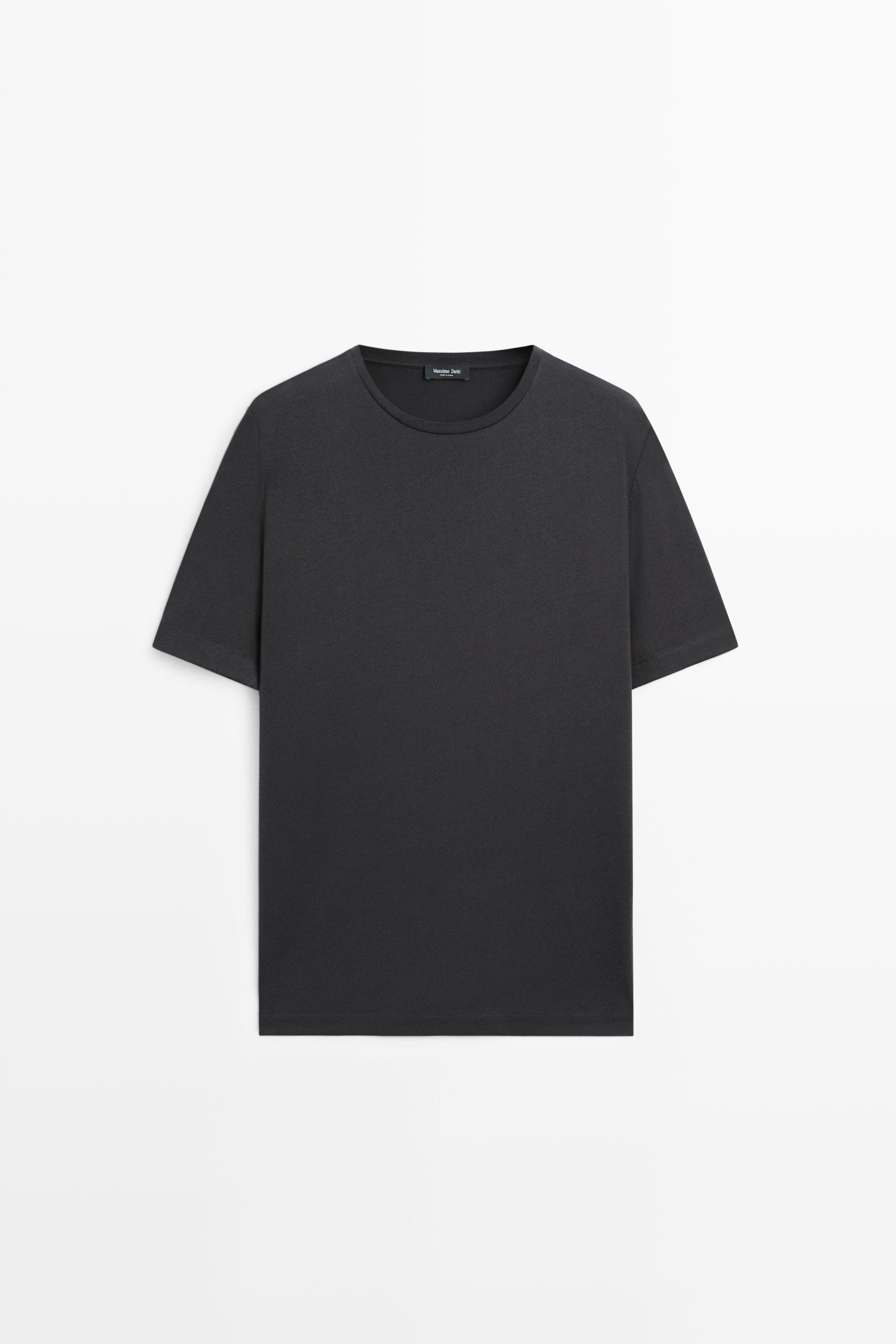 100% cotton T-shirt with shoulder detail